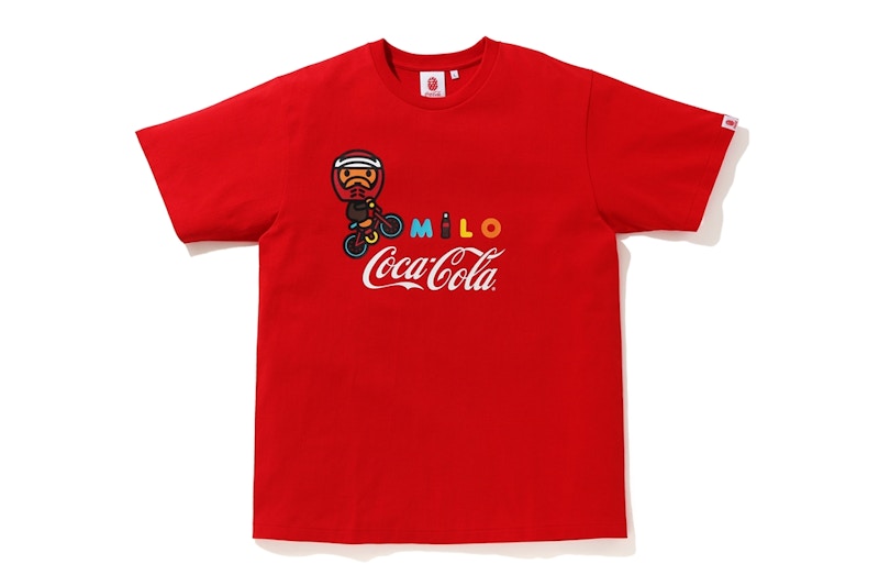 BAPE x Coca Cola Milo BMX Tee Red