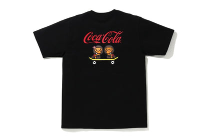 BAPE x Coca Cola Milo Skateboarding Tee Black