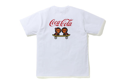 BAPE x Coca Cola Milo Skateboarding Tee White