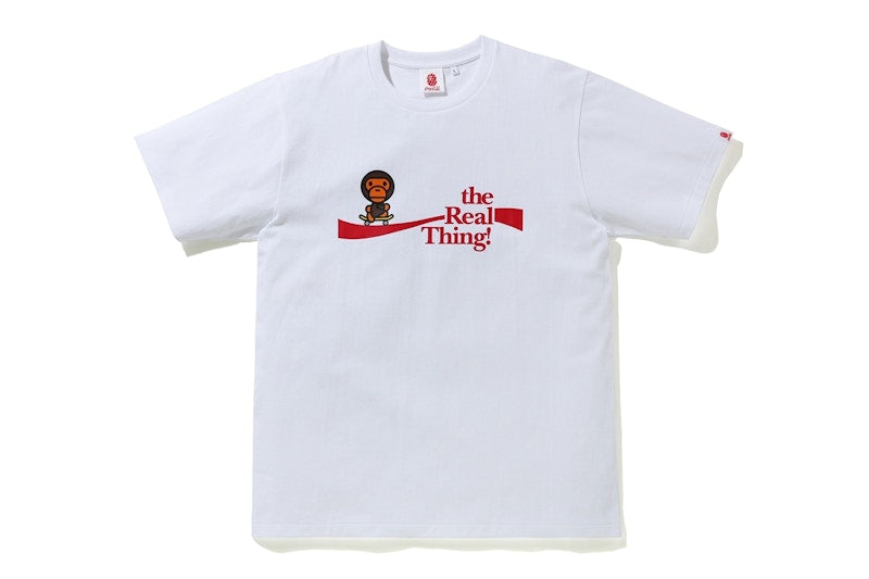 BAPE x Coca Cola Milo Skateboarding Tee White