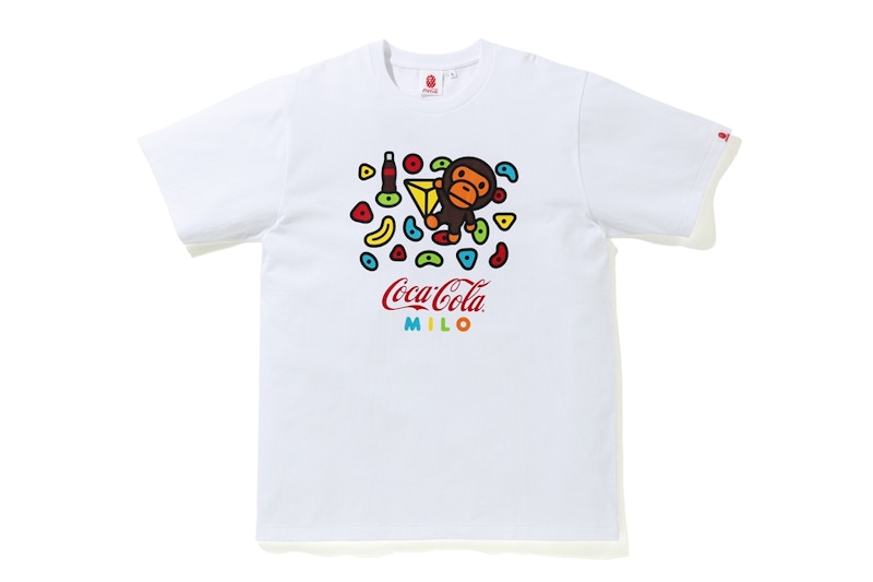 BAPE x Coca Cola Milo Sport Climbing Tee White