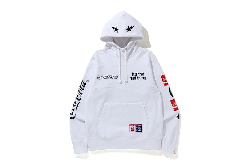 BAPE x Coca Cola Pullover Hoodie White