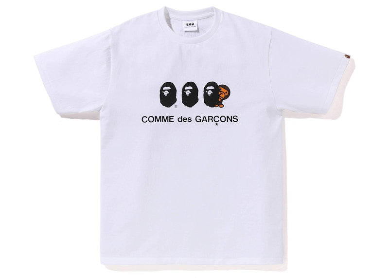 BAPE x Comme des Garcon Osaka Baby Milo #1 Tee White