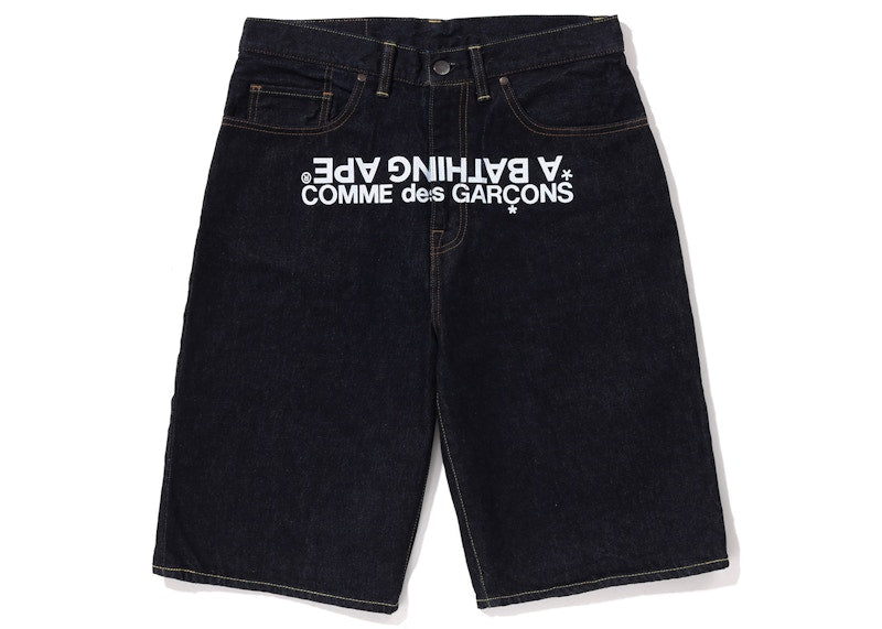 BAPE x Comme des Garcon Osaka Denim Shorts Indigo
