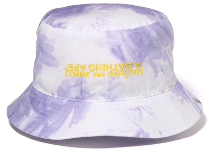 BAPE x Comme des Garcon Osaka Tie Dye Bucket Hat Purple