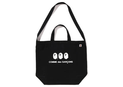 BAPE x Comme des Garcon Osaka Tote Bag Black