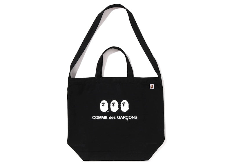 BAPE x Comme des Garcon Osaka Tote Bag Black