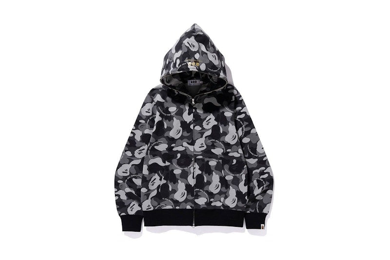 BAPE x Comme des Garcons Full Zip Hoodie Black