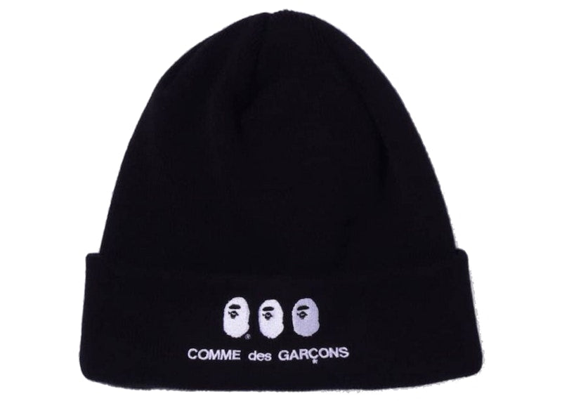 BAPE x Comme des Garcons Osaka Knit Cap Black