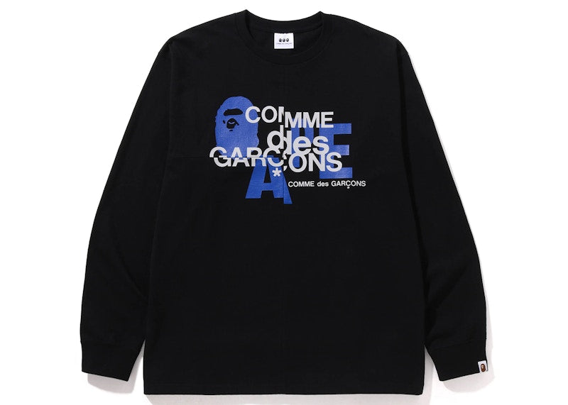 BAPE x Comme des Garcons Osaka L/S T-Shirt Black Blue