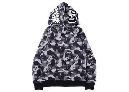 BAPE x Comme des Garcons Osaka Shark Full Zip Hoodie Black