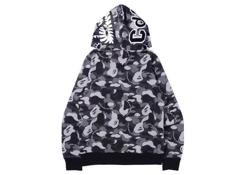 BAPE x Comme des Garcons Osaka Shark Full Zip Hoodie Black