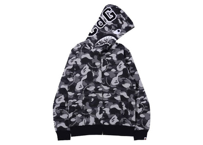 BAPE x Comme des Garcons Osaka Shark Full Zip Hoodie Black
