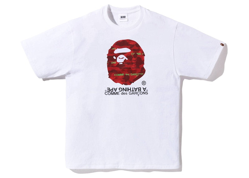 BAPE x Comme des Garcons Osaka T-Shirt White Red