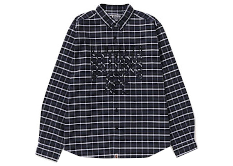 BAPE x Concepts Oxford Check BD Shirt Black