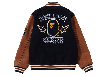BAPE x Concepts Varsity Jacket Navy