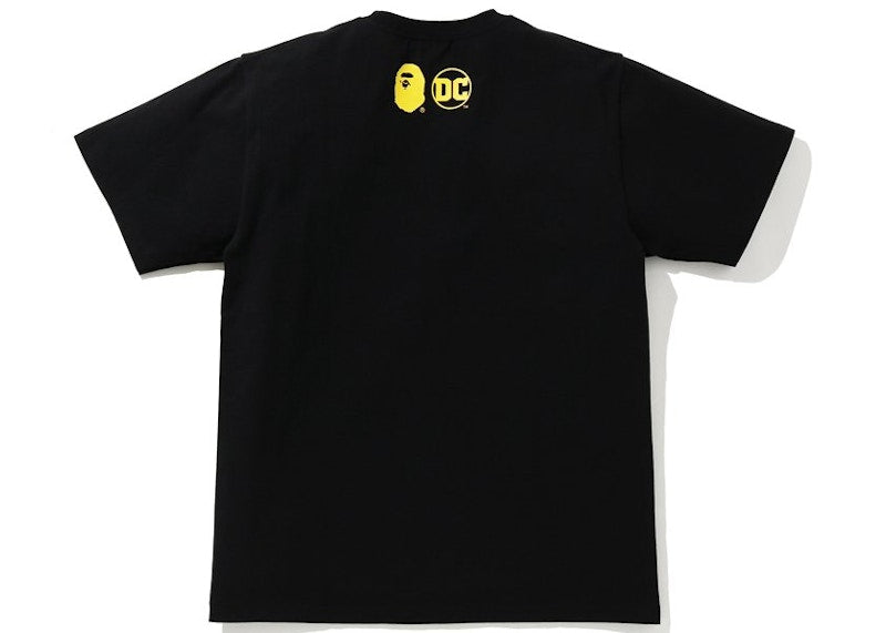 BAPE x DC Baby Milo Batman College Tee Black