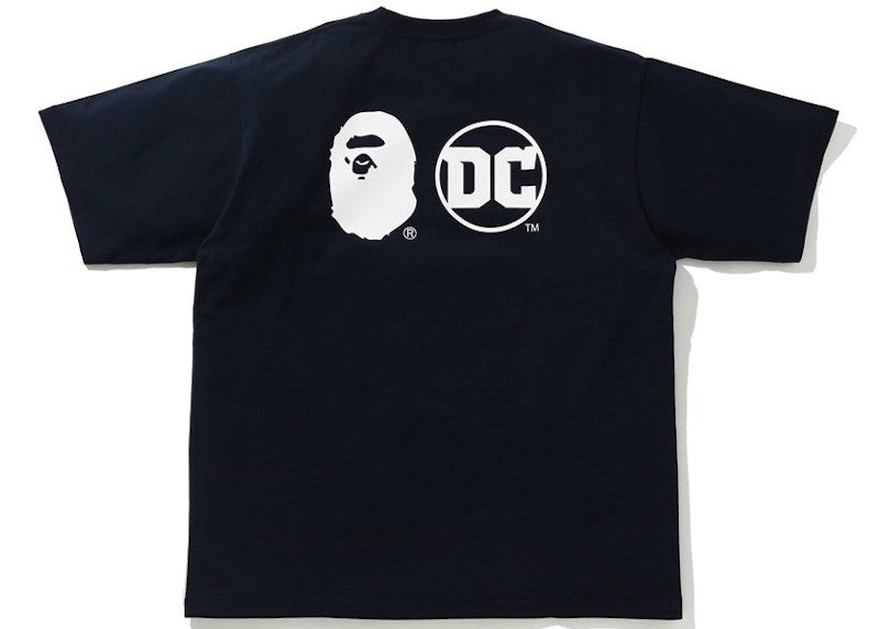 BAPE x DC Baby Milo Superman Relaxed Fit Tee Navy