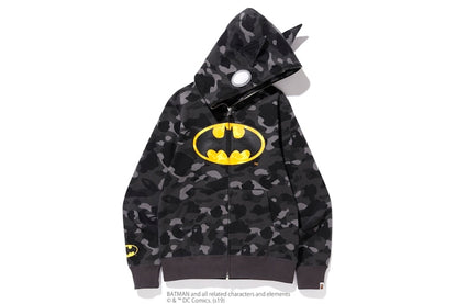BAPE x DC Batman Color Camo Full Zip Hoodie #1 Black