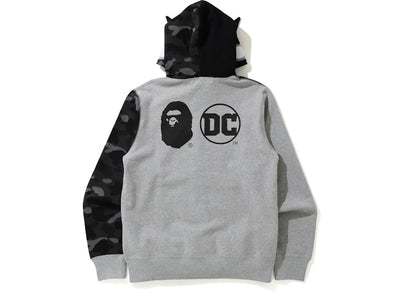 BAPE x DC Batman Full Zip Hoodie Gray
