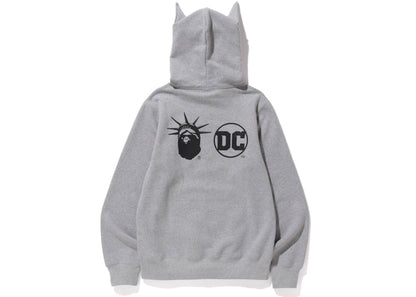 BAPE x DC Batman Pullover Hoodie Gray