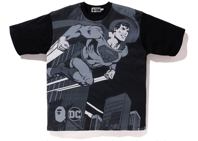 BAPE x DC Superman Relaxed Tee Black