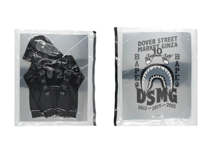 BAPE x Dover Street Market Ginza 10th Anniversary Limited Shark Full Zip Hoodie (Edition of 10) Black