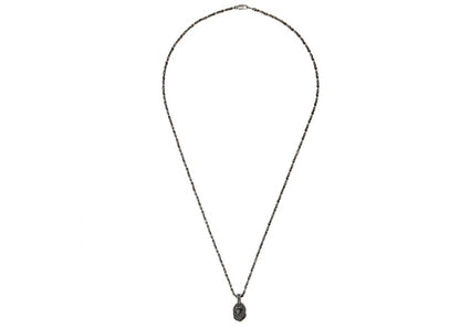 BAPE x Dover Street Market Special Camo Swarovski Ape Head Necklace Black