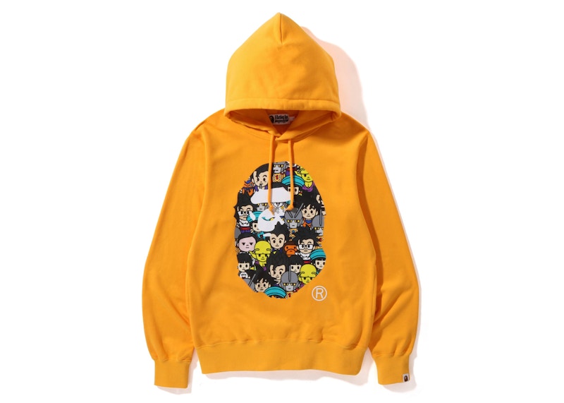 BAPE x Dragon Ball Super Ape Head Japan Exclusive Pullover Hoodie Orange