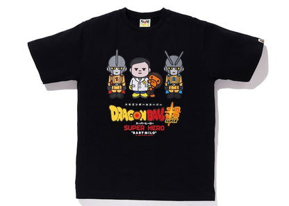 BAPE x Dragon Ball Super Red Ribbon Army Baby Milo Japan Exclusive Tee Black