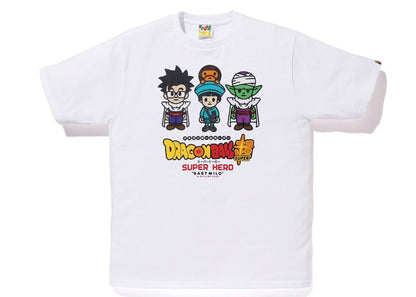 BAPE x Dragon Ball Super Son Gohan & Pan & Piccolo Baby Milo Japan Exclusive Tee White