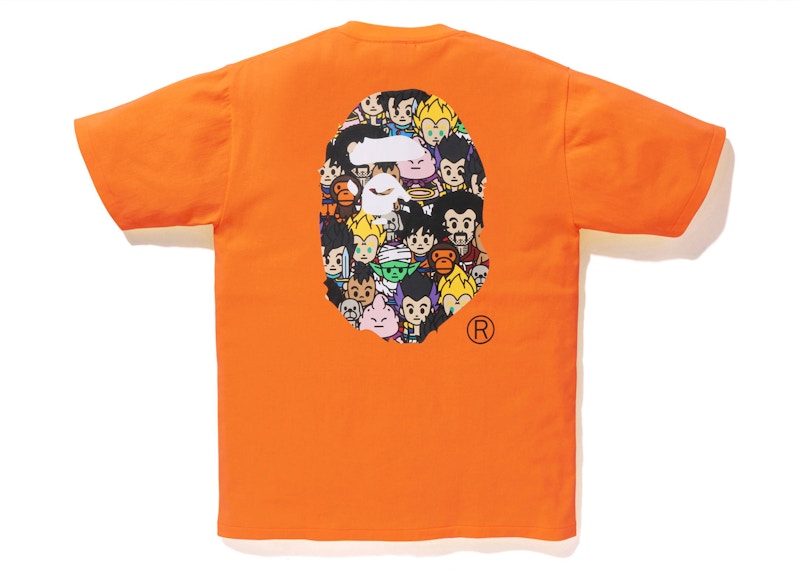 BAPE x Dragon Ball Z Ape Head Tee Orange