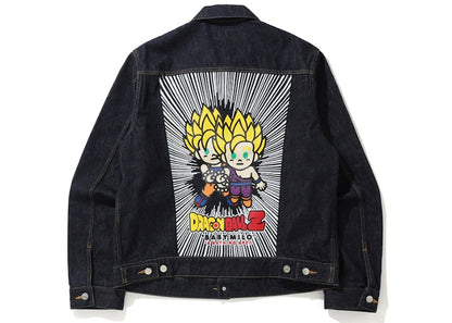 BAPE x Dragon Ball Z Baby Milo Big Ape Head Denim Jacket Indigo