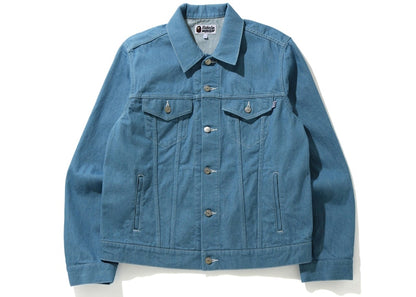 BAPE x Dragon Ball Z Baby Milo Big Ape Head Denim Jacket Light Indigo