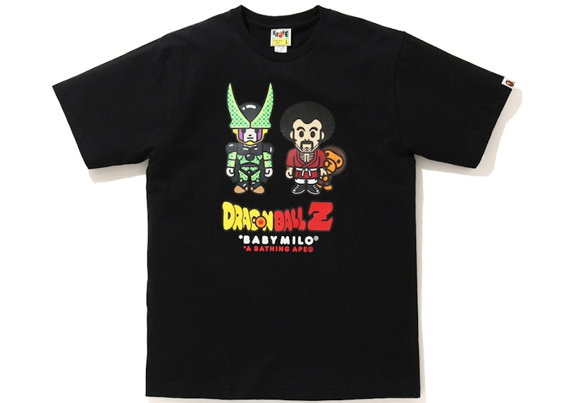 BAPE x Dragon Ball Z Baby Milo Mr Satan & Cell Tee Black