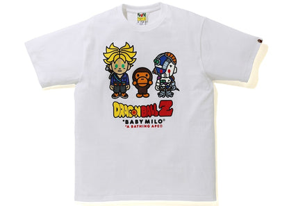 BAPE x Dragon Ball Z Baby Milo Trunks & Mecha Frieza Tee White
