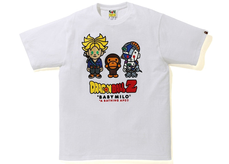 BAPE x Dragon Ball Z Baby Milo Trunks & Mecha Frieza Tee White