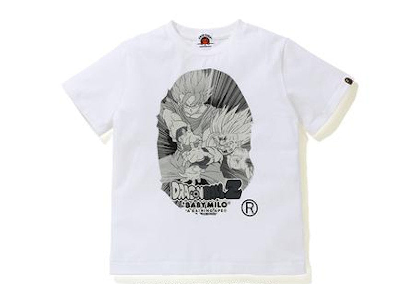 BAPE x Dragon Ball Z Big Ape Head Kids Tee White