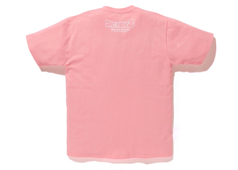 BAPE x Dragon Ball Z Majin Buu & Mr. Satan Baby Milo Tee Pink