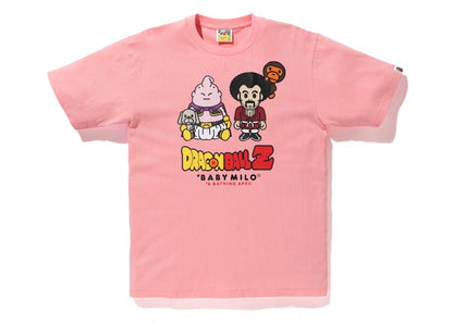 BAPE x Dragon Ball Z Majin Buu & Mr. Satan Baby Milo Tee Pink