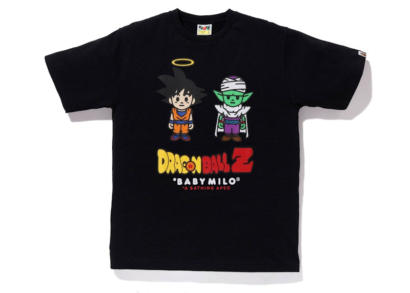 BAPE x Dragon Ball Z Son Goku & Piccolo Baby Milo Tee Black