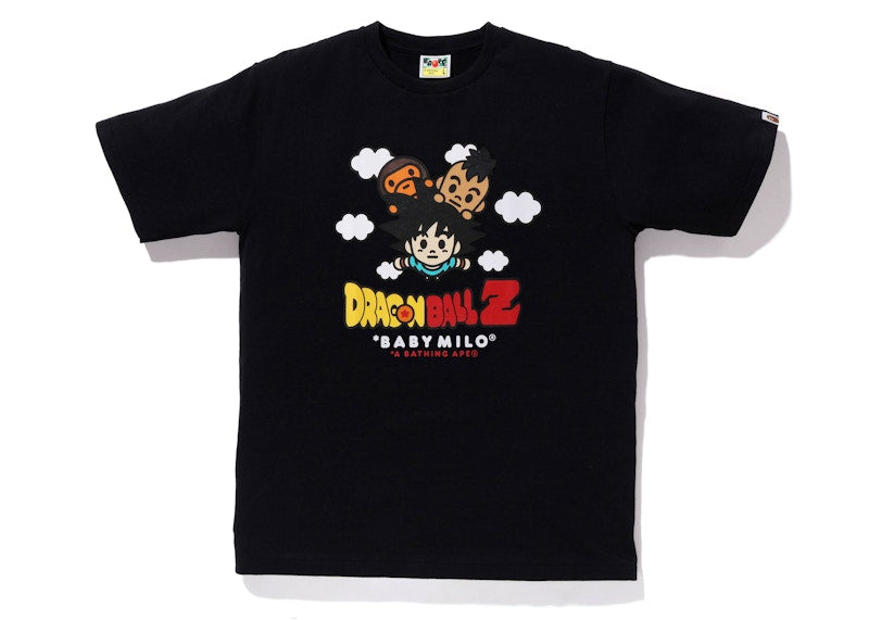 BAPE x Dragon Ball Z Son Goku & Uub Baby Milo Tee Black