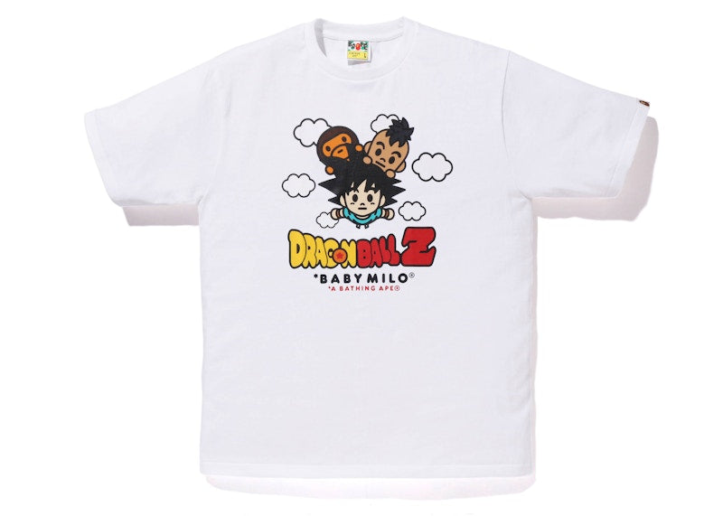 BAPE x Dragon Ball Z Son Goku & Uub Baby Milo Tee White