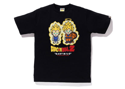 BAPE x Dragon Ball Z Super Saiyan Vegeta & Son Goku Baby Milo Tee (Kids) Black