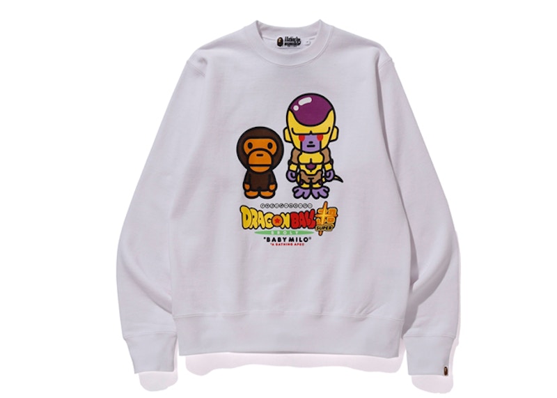BAPE x Dragonball Super Golden Frieza Crewneck White