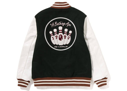 BAPE x END. Varsity Jacket Green