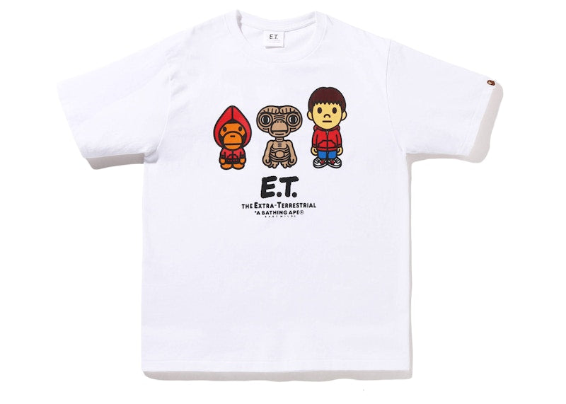BAPE x E.T. Baby Milo Tee White