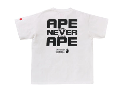 BAPE x Emotionally Unavailable Ape Head Tee White