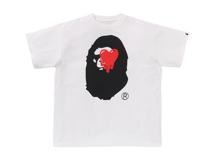 BAPE x Emotionally Unavailable Ape Head Tee White