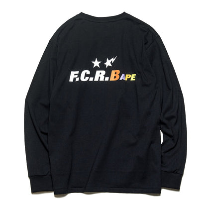 BAPE x F.C.R.B. Ape Head L/S Tee Black